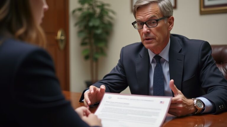 The experienced legal team at Moreno Valley Probate Law helping Inland Empire families from our Moreno Valley office consults with heirs in the Moreno Valley office to sign vital court filings discussing Affidavit of Death of Joint Tenant