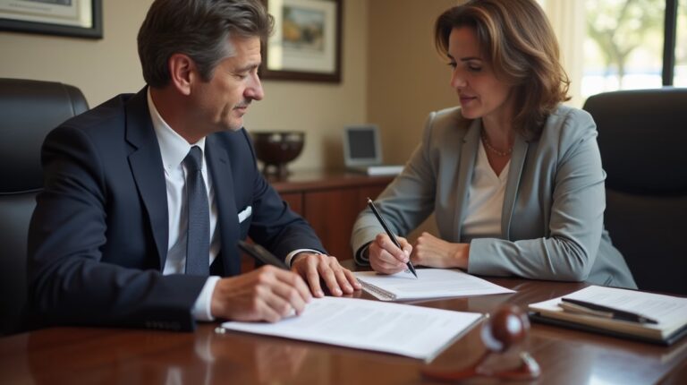 The experienced legal team at Moreno Valley Probate Law helping Inland Empire families from our Moreno Valley office consults with heirs in the Moreno Valley office to sign vital court filings discussing Ex Parte Petition for Final Discharge