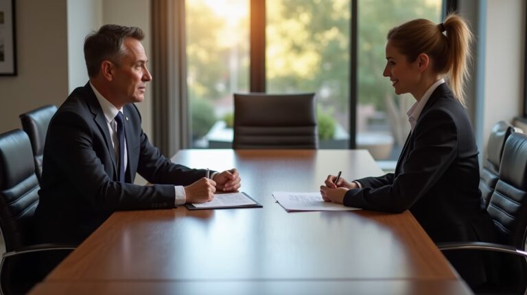 The experienced legal team at Moreno Valley Probate Law helping Inland Empire families from our Moreno Valley office consults with heirs in the Moreno Valley office to sign vital court filings discussing File Claims with the Court or Executor