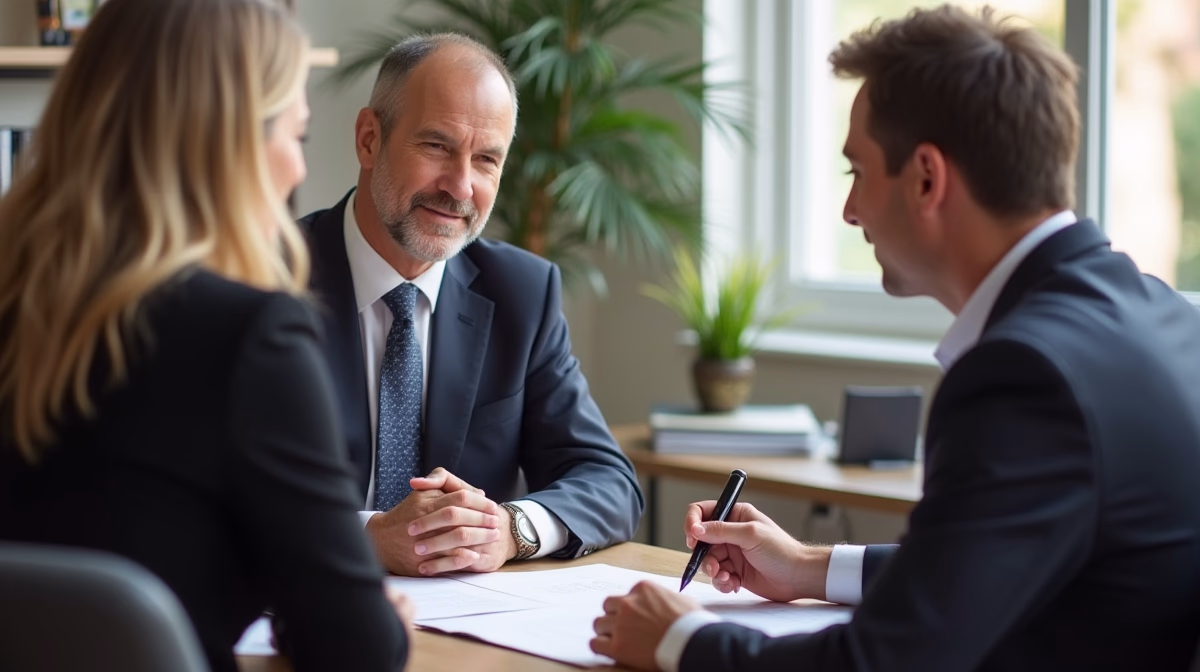 The experienced legal team at Moreno Valley Probate Law helping Inland Empire families from our Moreno Valley office consults with heirs in the Moreno Valley office to sign vital court filings discussing File Probate in the County of Death