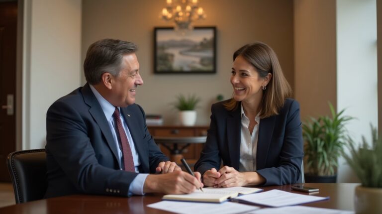 The experienced legal team at Moreno Valley Probate Law helping Inland Empire families from our Moreno Valley office consults with heirs in the Moreno Valley office to sign vital court filings discussing Filing a Claim Against a California Estate