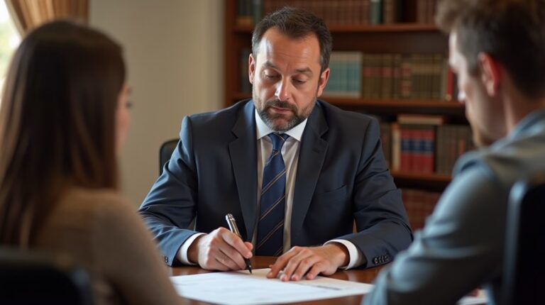 The experienced legal team at Moreno Valley Probate Law helping Inland Empire families from our Moreno Valley office consults with heirs in the Moreno Valley office to sign vital court filings discussing Finding the Link for My Probate Hearing