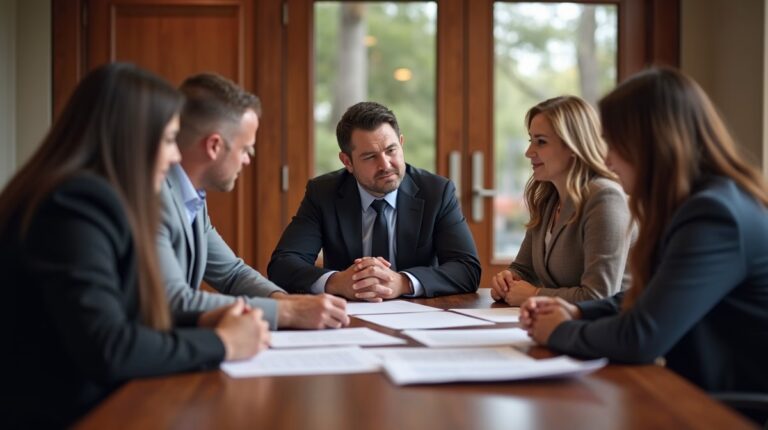 The experienced legal team at Moreno Valley Probate Law helping Inland Empire families from our Moreno Valley office consults with heirs in the Moreno Valley office to sign vital court filings discussing Forwarding the Deceaseds Mail