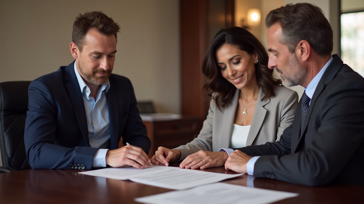 The experienced legal team at Moreno Valley Probate Law helping Inland Empire families from our Moreno Valley office consults with heirs in the Moreno Valley office to sign vital court filings discussing How Much is the First Appearance Fee