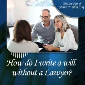 how do i write a will without a lawyer