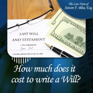 How much does it cost to write a Will