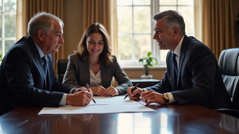 The experienced legal team at Moreno Valley Probate Law helping Inland Empire families from our Moreno Valley office consults with heirs in the Moreno Valley office to sign vital court filings discussing How to Clear Probate Notes