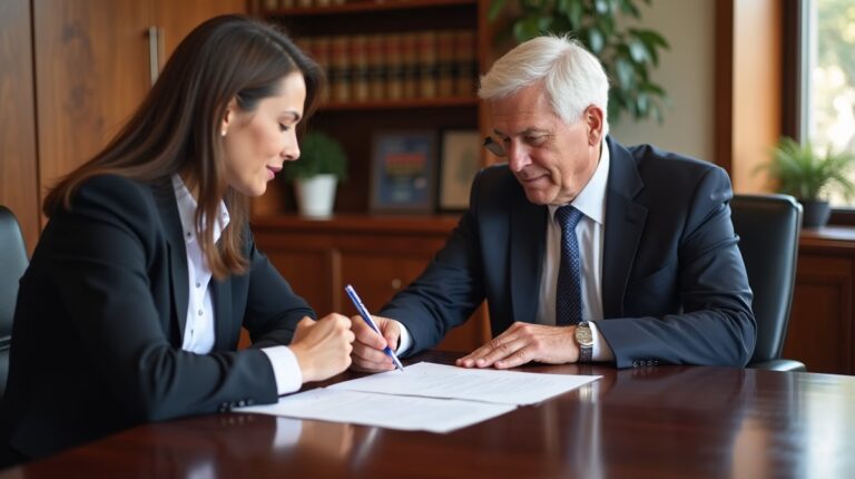 The experienced legal team at Moreno Valley Probate Law helping Inland Empire families from our Moreno Valley office consults with heirs in the Moreno Valley office to sign vital court filings discussing Liability in Small Estate Affidavits