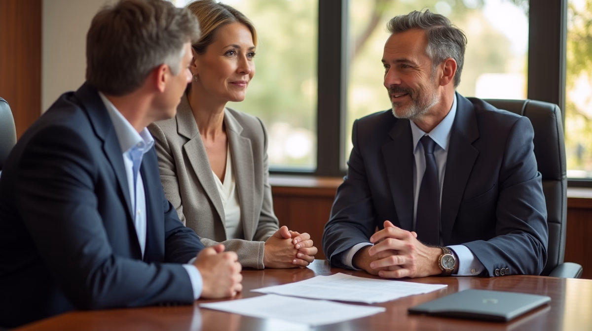 The experienced legal team at Moreno Valley Probate Law helping Inland Empire families from our Moreno Valley office consults with heirs in the Moreno Valley office to sign vital court filings discussing Notice of Hearing on Final Distribution