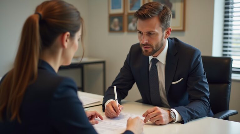 The experienced legal team at Moreno Valley Probate Law helping Inland Empire families from our Moreno Valley office consults with heirs in the Moreno Valley office to sign vital court filings discussing Paying Debts from Life Insurance Proceeds