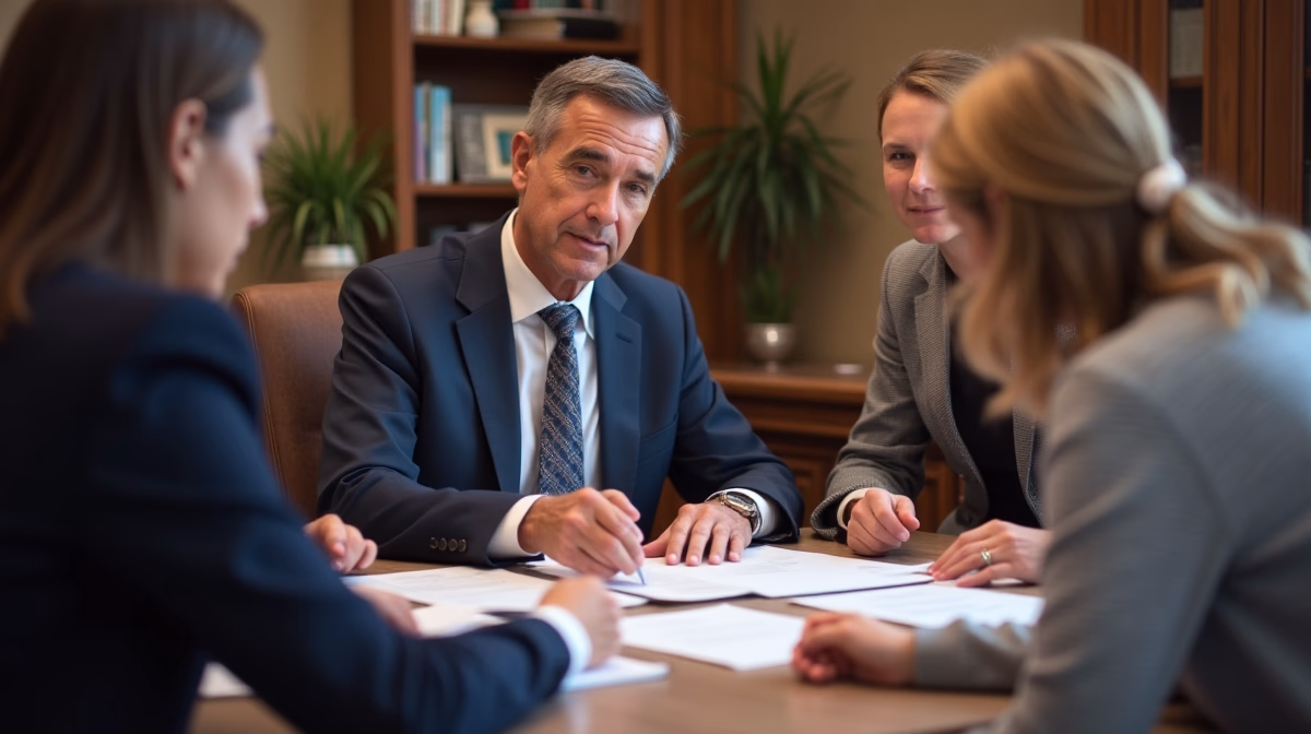 The experienced legal team at Moreno Valley Probate Law helping Inland Empire families from our Moreno Valley office consults with heirs in the Moreno Valley office to sign vital court filings discussing Paying the Mortgage on a Moreno Valley Property