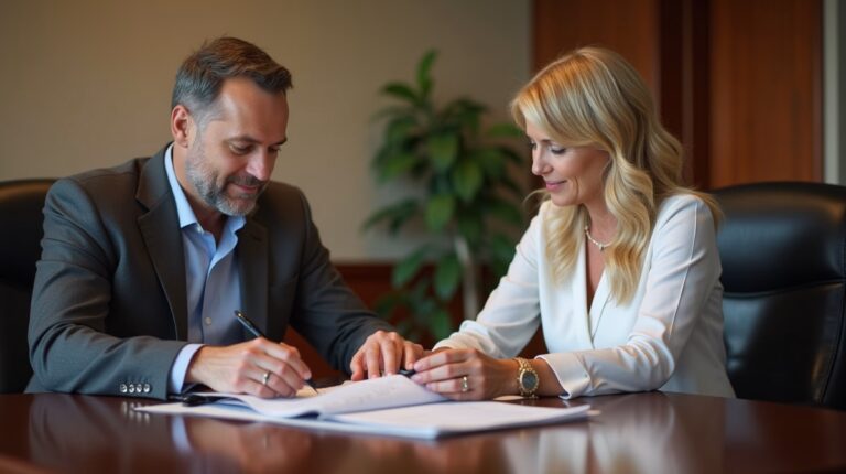 The experienced legal team at Moreno Valley Probate Law helping Inland Empire families from our Moreno Valley office consults with heirs in the Moreno Valley office to sign vital court filings discussing Petition for Extraordinary Fees