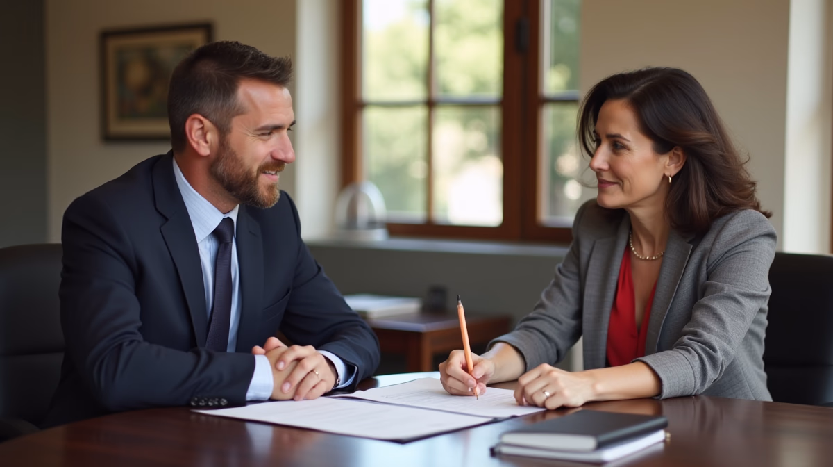 The experienced legal team at Moreno Valley Probate Law helping Inland Empire families from our Moreno Valley office consults with heirs in the Moreno Valley office to sign vital court filings discussing Petition for Final Distribution
