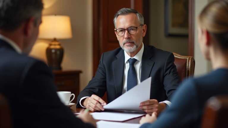 The experienced legal team at Moreno Valley Probate Law helping Inland Empire families from our Moreno Valley office consults with heirs in the Moreno Valley office to sign vital court filings discussing Petition for Preliminary Distribution