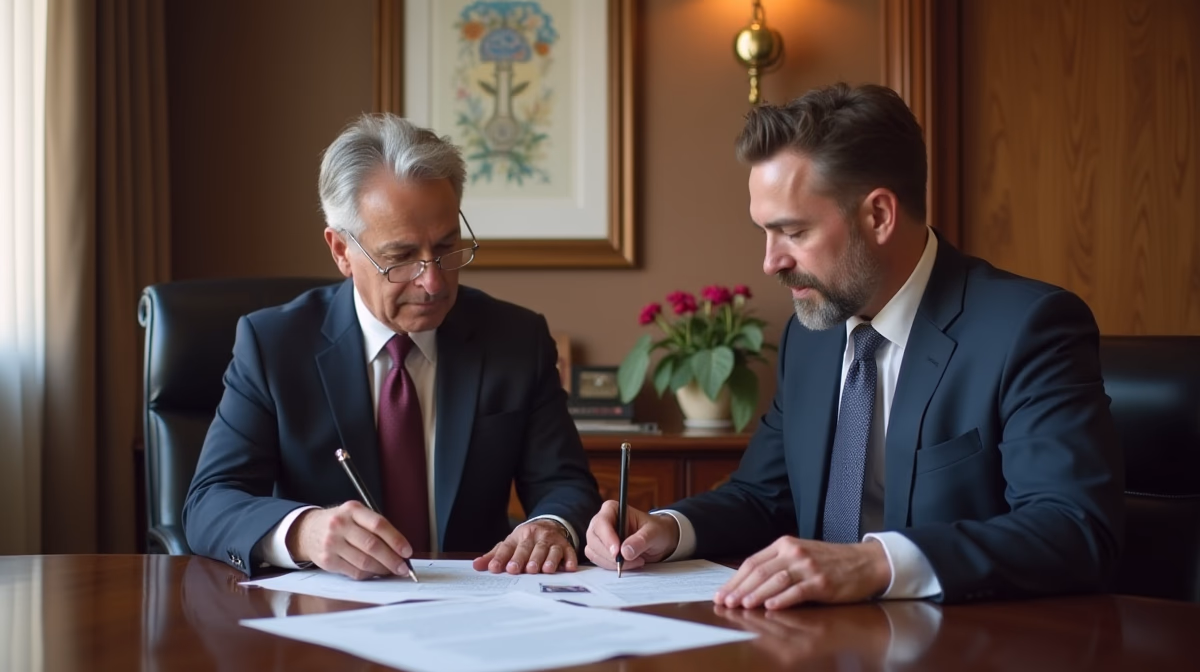 The experienced legal team at Moreno Valley Probate Law helping Inland Empire families from our Moreno Valley office consults with heirs in the Moreno Valley office to sign vital court filings discussing Petition for Substituted Judgment