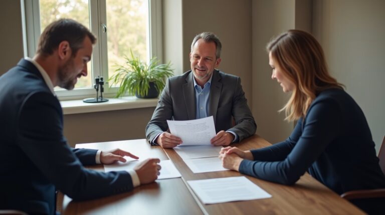 The experienced legal team at Moreno Valley Probate Law helping Inland Empire families from our Moreno Valley office consults with heirs in the Moreno Valley office to sign vital court filings discussing Petition for Succession to Real Property