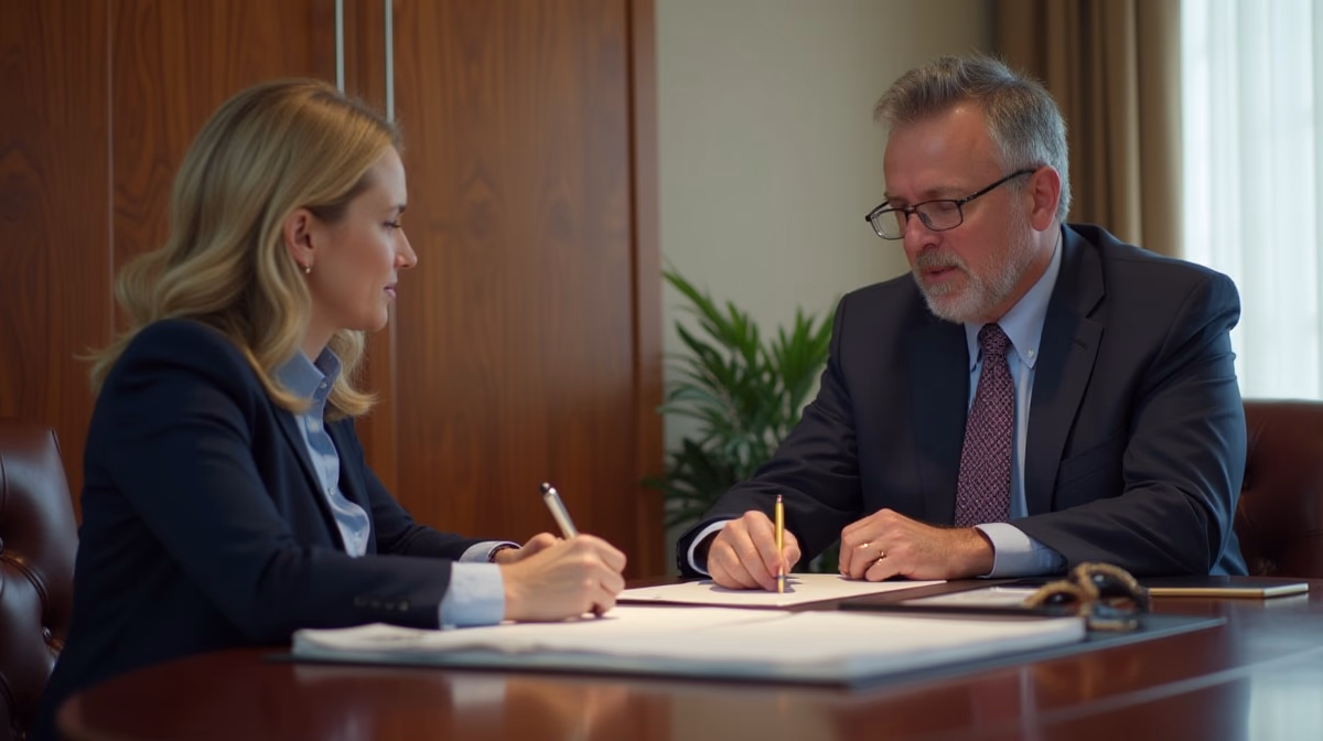 The experienced legal team at Moreno Valley Probate Law helping Inland Empire families from our Moreno Valley office consults with heirs in the Moreno Valley office to sign vital court filings discussing Preliminary vs Final Distribution