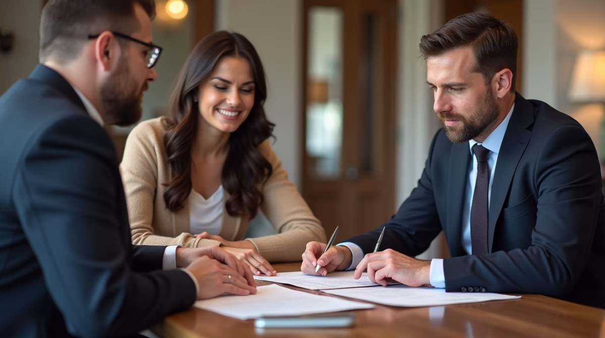 The experienced legal team at Moreno Valley Probate Law helping Inland Empire families from our Moreno Valley office consults with heirs in the Moreno Valley office to sign vital court filings discussing Reporting Sale of Moreno Valley Real Property