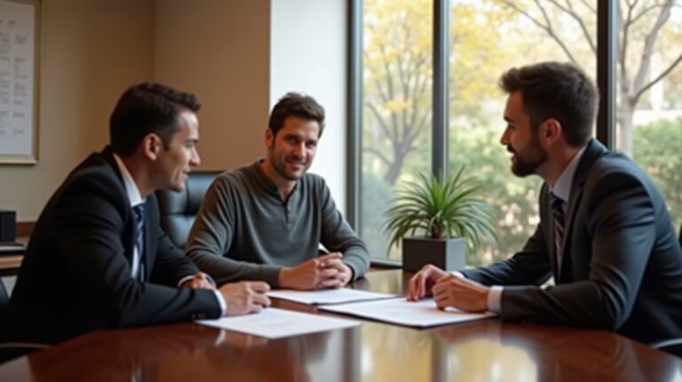 The experienced legal team at Moreno Valley Probate Law helping Inland Empire families from our Moreno Valley office consults with heirs in the Moreno Valley office to sign vital court filings discussing Requesting Extraordinary Fees at Closing
