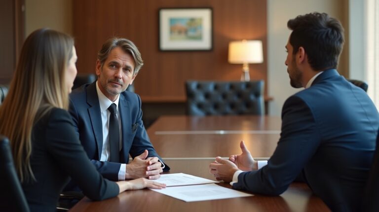 The experienced legal team at Moreno Valley Probate Law helping Inland Empire families from our Moreno Valley office consults with heirs in the Moreno Valley office to sign vital court filings discussing Requesting a Jury Trial in Probate Court