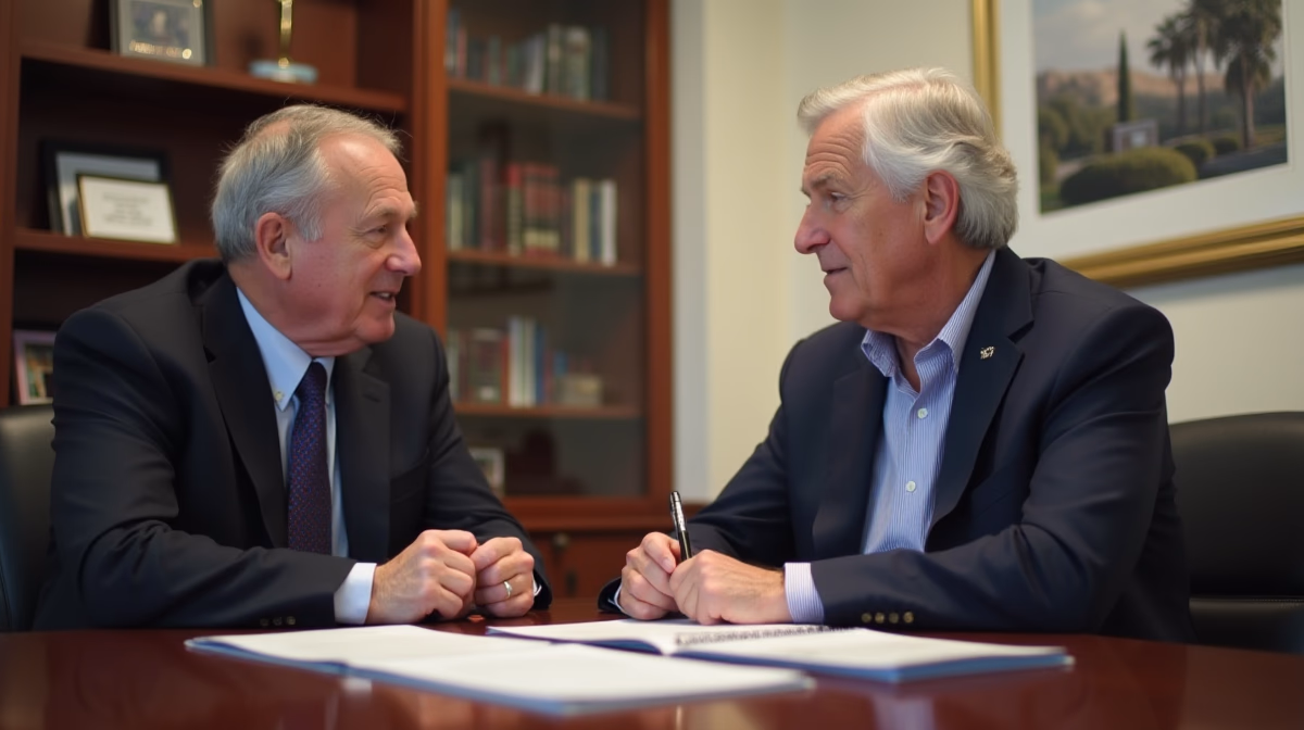 The experienced legal team at Moreno Valley Probate Law helping Inland Empire families from our Moreno Valley office consults with heirs in the Moreno Valley office to sign vital court filings discussing Show Up if Tentative Ruling is Approved