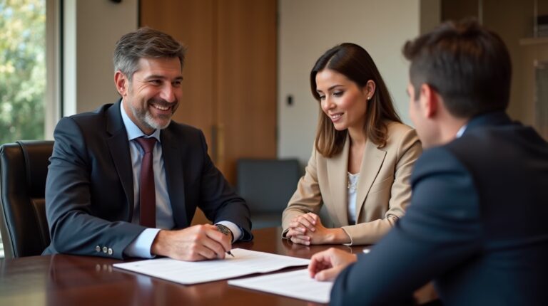 The experienced legal team at Moreno Valley Probate Law helping Inland Empire families from our Moreno Valley office consults with heirs in the Moreno Valley office to sign vital court filings discussing Survivorship and Avoiding Probate