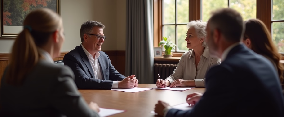 The experienced legal team at Moreno Valley Probate Law helping Inland Empire families from our Moreno Valley office consults with heirs in the Moreno Valley office to sign vital court filings discussing What Happens at a Typical Probate Hearing